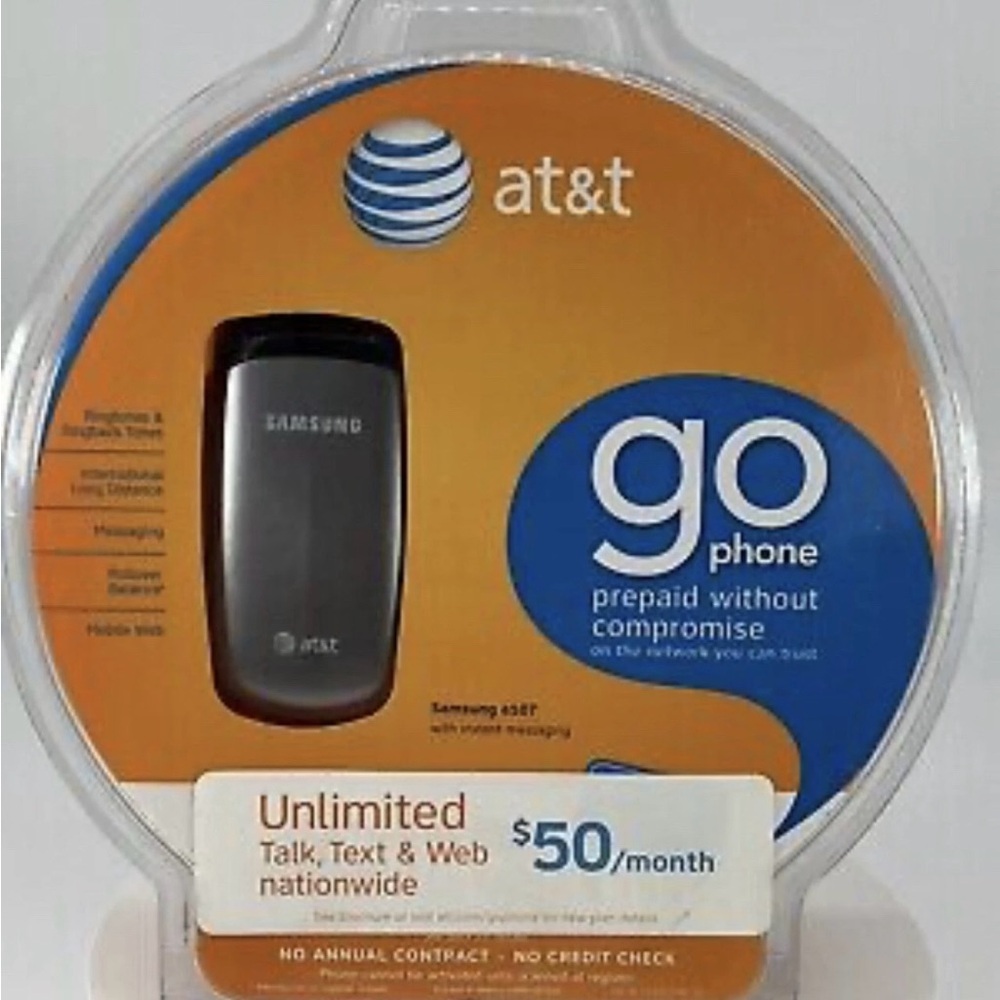 Samsung SGH A107 - Silver (AT&T) Cellular Phone ~ New